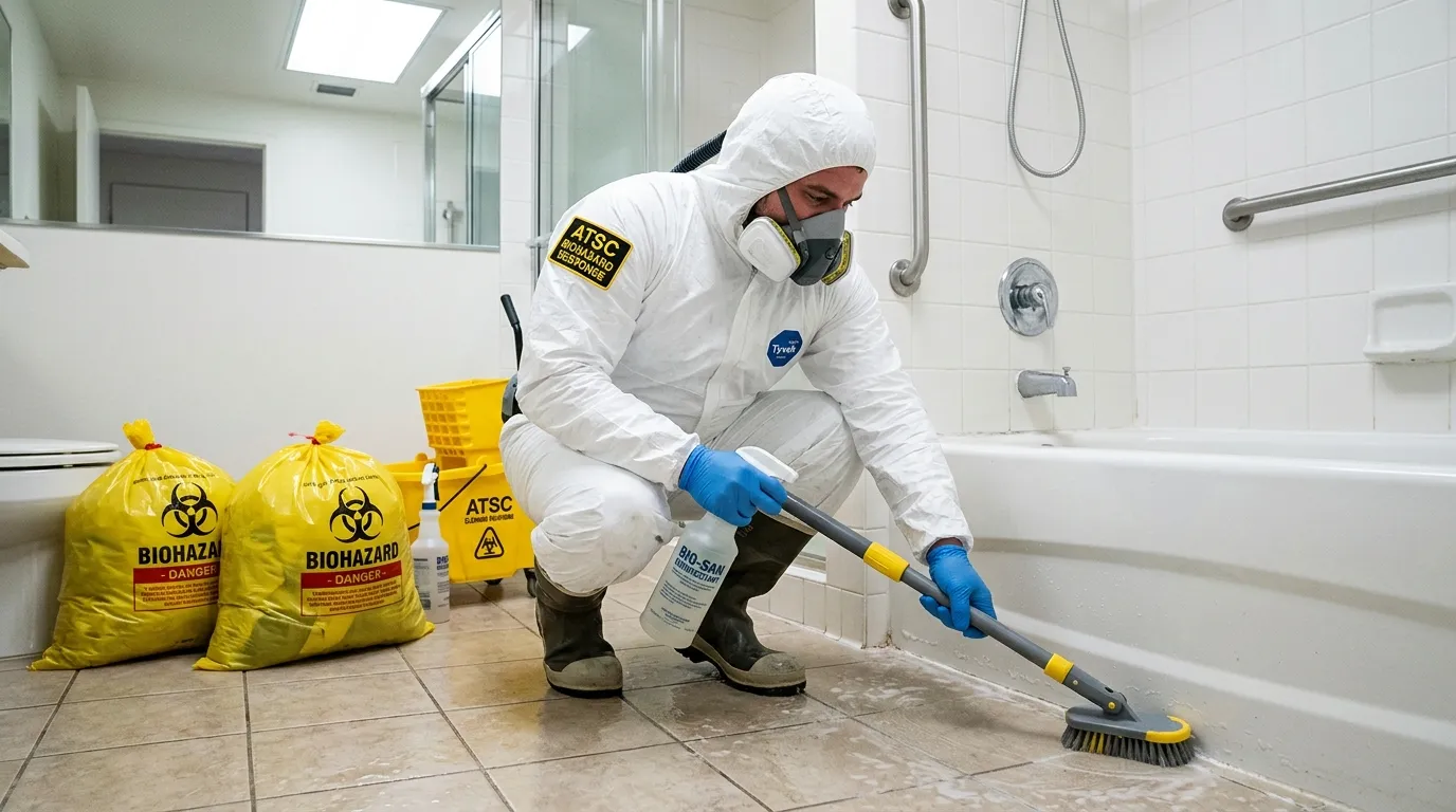 Decontamination equipment deployed for Blood Cleanup in Youngtown